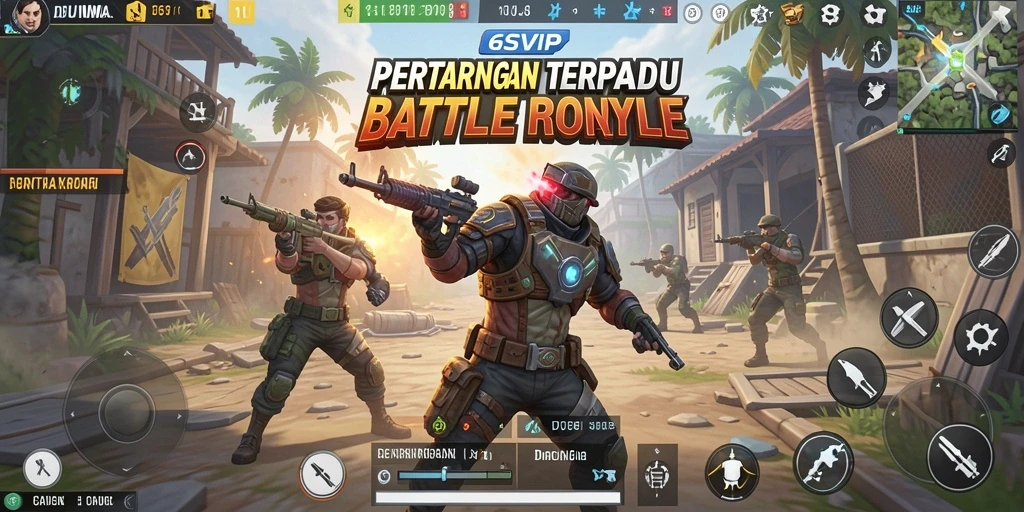Tangkap aksi seru gameplay Battle Royale di 6SVIP.