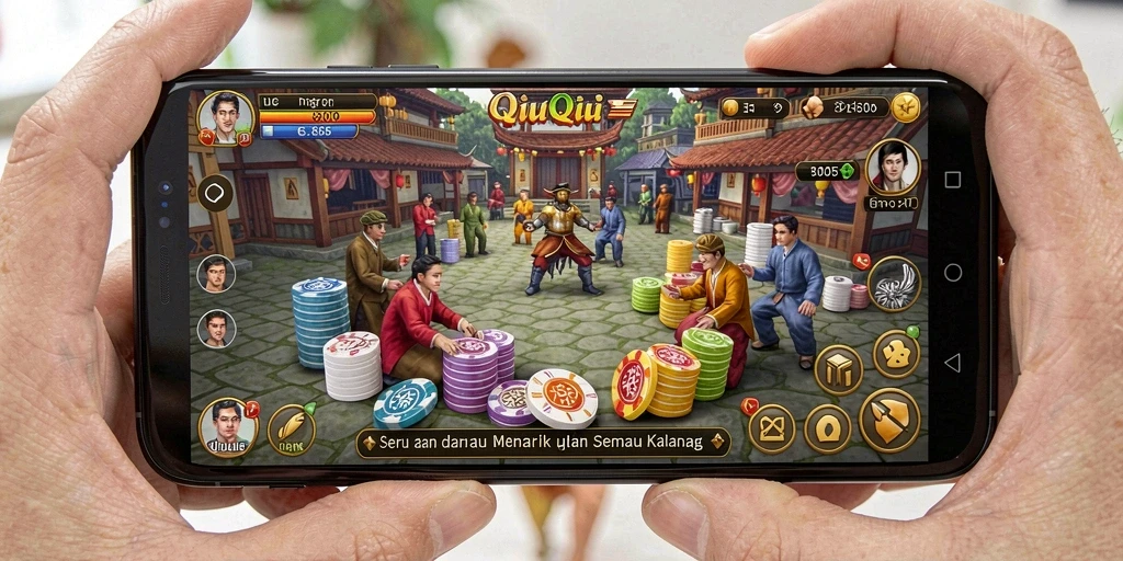 Screenshot gameplay seru QiuQiu di aplikasi 8055.