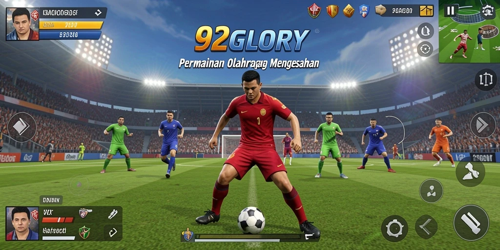 Tampilan gameplay yang menarik dan penuh aksi di 92GLORY.