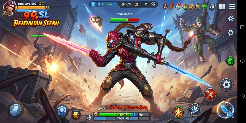 Tampilan gameplay aksi mendebarkan di 99SL.