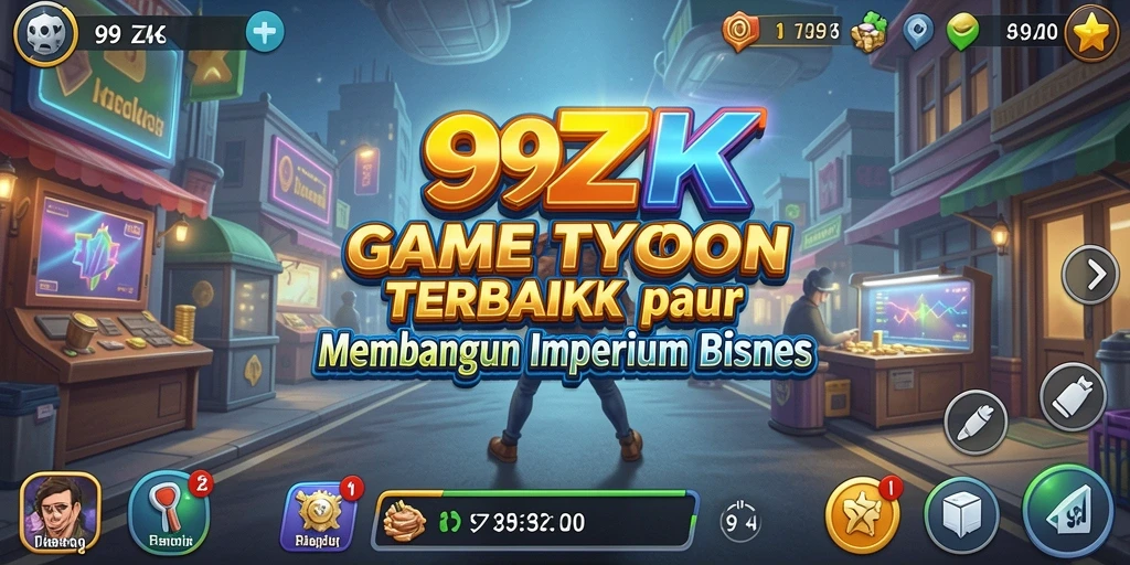 Screenshot gameplay 99ZK menampilkan aksi bisnis yang seru.