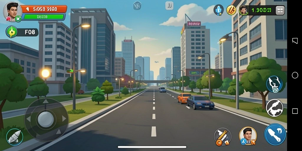 Gameplay F08 yang menantang dan interaktif.