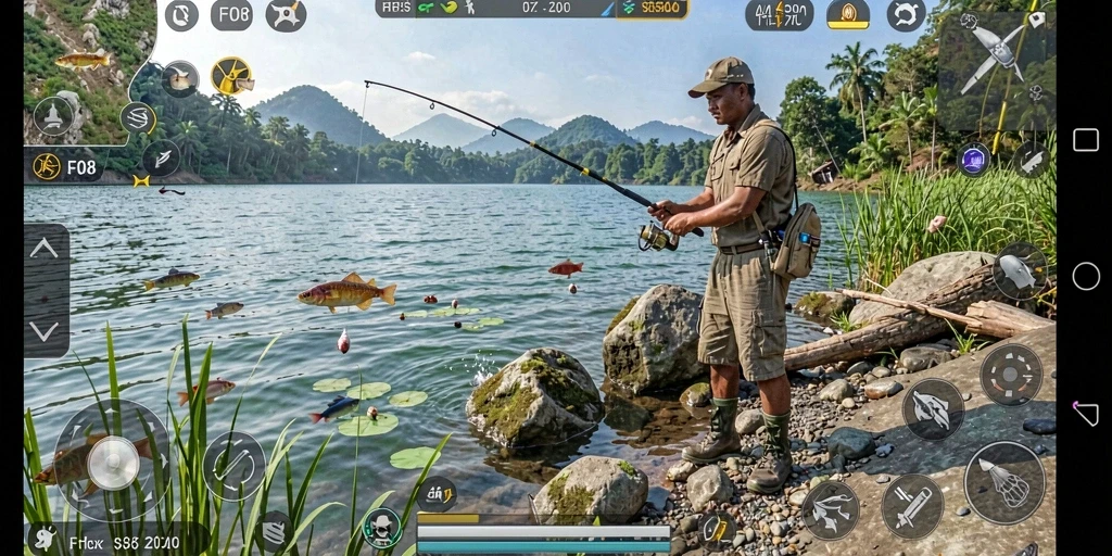 Tampilan menakjubkan dari pengalaman memancing di FO8.