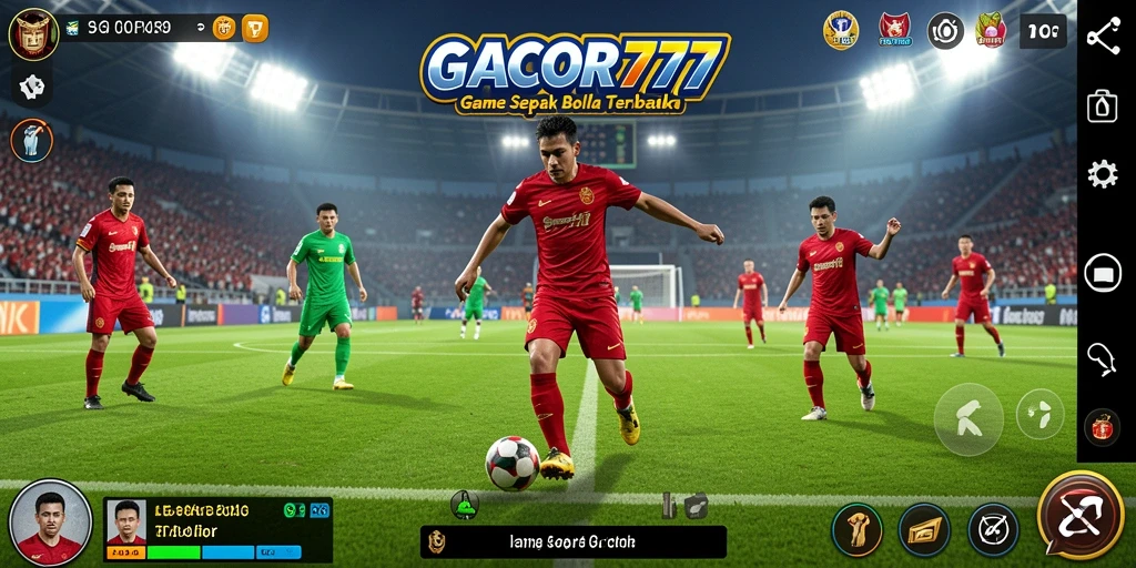 Gameplay menarik di lapangan hijau dalam GACOR777.