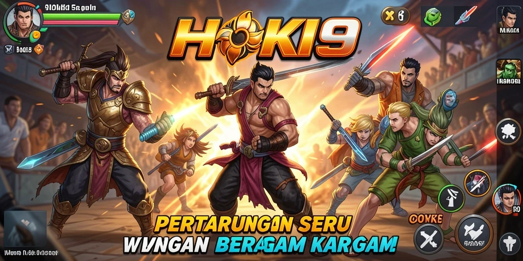 Tampak seru aksi pertarungan dalam HOKI9 dengan karakter-karakter unik.