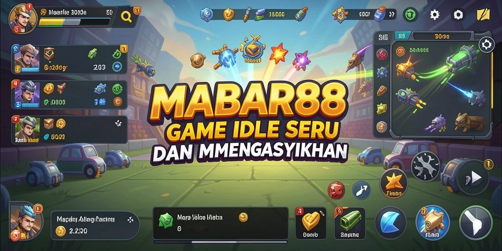 Screenshot gameplay MABAR88 menampilkan aksi karakter yang otomatis.