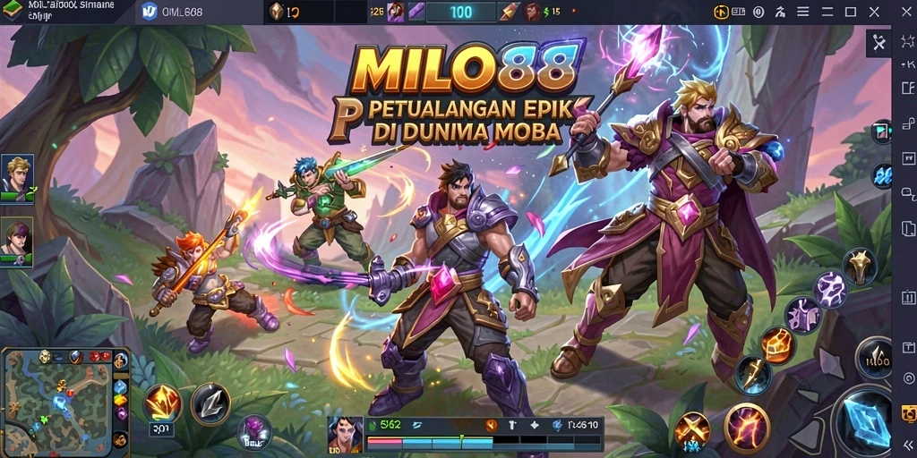 Tampilan gameplay menarik dari MILO88 di arena pertempuran.