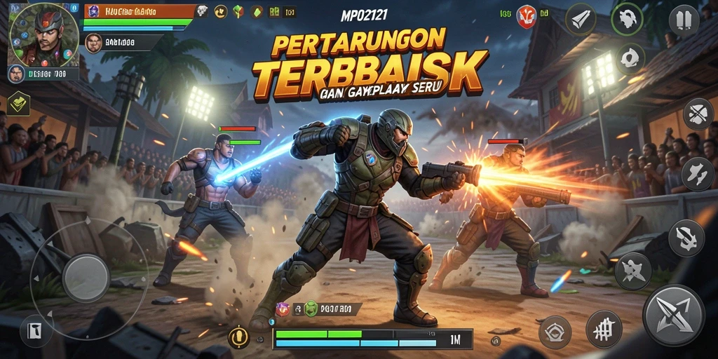 Screenshot dari gameplay menarik MPO2121 yang penuh aksi pertarungan.