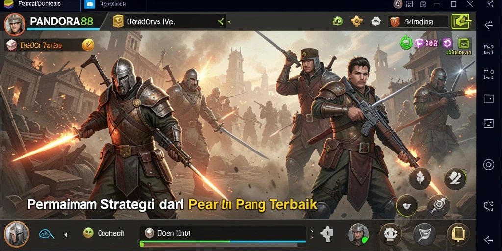 Screenshot PANDORA88 menampilkan aksi pertempuran yang mendebarkan dan strategi SLG.