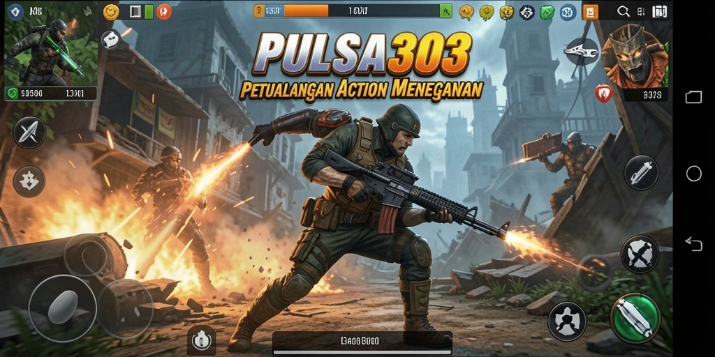 Screenshot PULSA303 menampilkan aksi intens dan grafis memukau.
