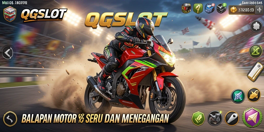 Gameplay seru dengan balapan motor yang menegangkan di QQSLOT.