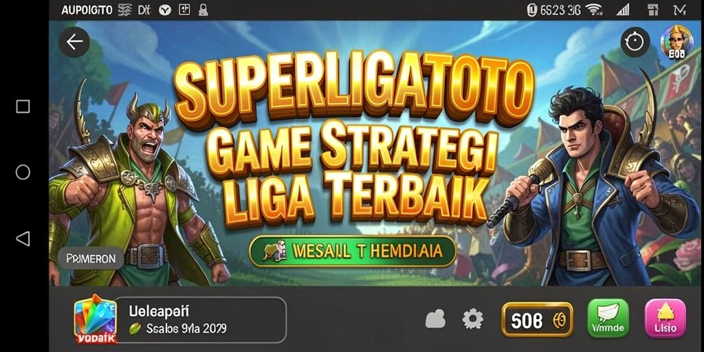Tampilan gameplay menarik dalam SUPERLIGATOTO dengan suasana liga yang kompetitif.