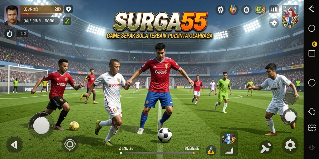 Tampilan gameplay SERU dalam SURGA55 yang memukau.