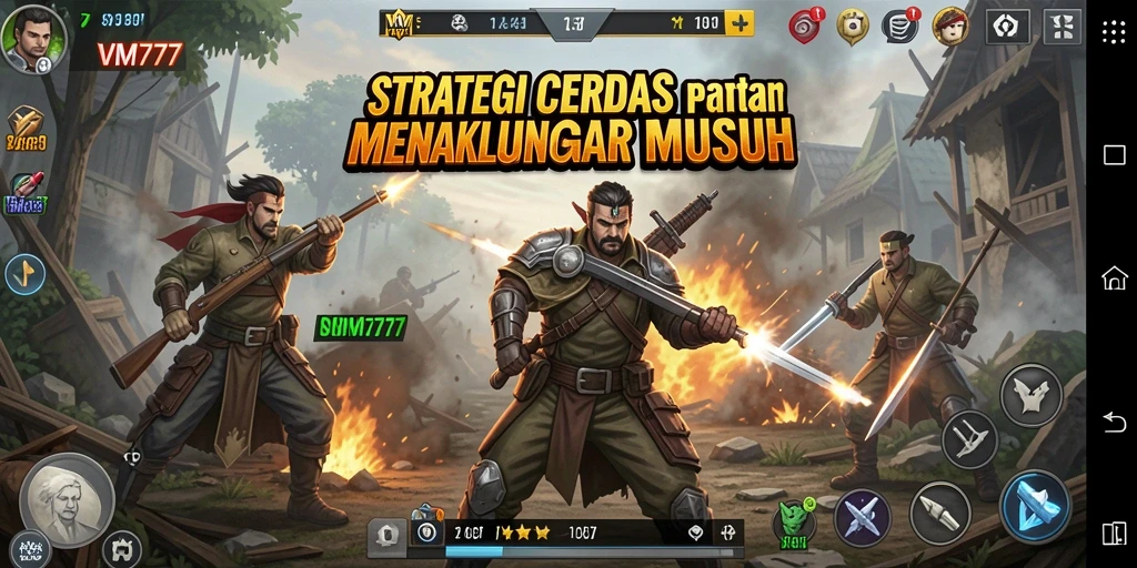 Tampilan gameplay VM777 yang seru dan strategis.