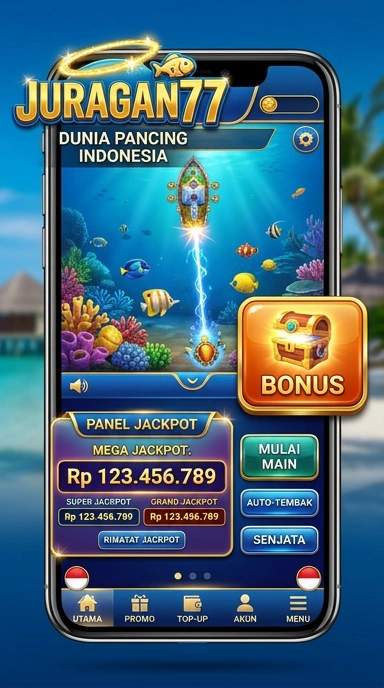 Tampilan antarmuka juragan77 yang menarik dan intuitif.